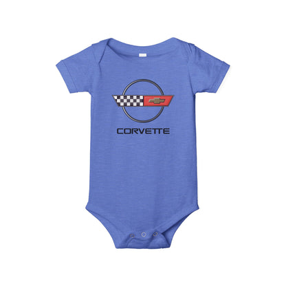 Corvette C4 Baby Onesie, Baby Clothing, Baby Shower Gift, Bella and Canvas Brand, Soft Fabric, Infant Clothes