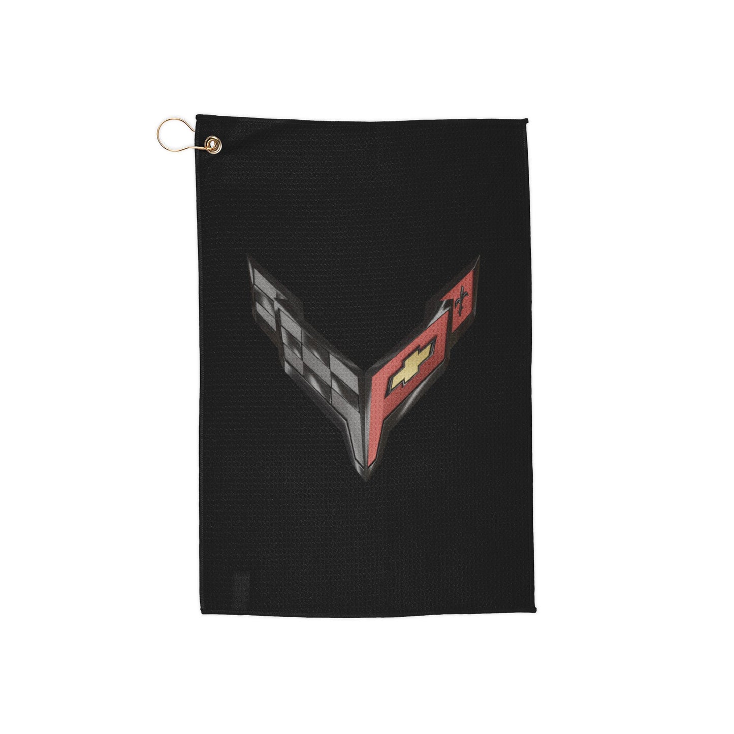 Corvette C8 Golf Towels, Golf Accessories, Sporty Towels for Golf Outings, Gift for Golf Lovers, C8 Logo, C8 Emblem, Club Towel