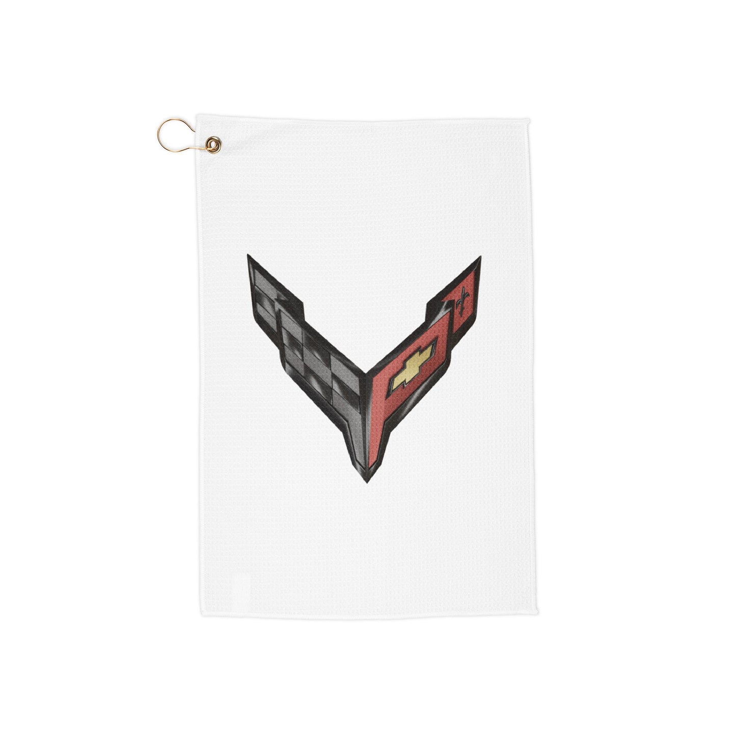 Corvette C8 Golf Towels, Golf Accessories, Sporty Towels for Golf Outings, Gift for Golf Lovers, C8 Logo, C8 Emblem, Club Towel