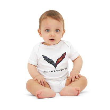 Corvette C7 Baby Onesie, Baby Clothing, Baby Shower Gift, Bella and Canvas Brand, Soft Fabric, Infant Clothes