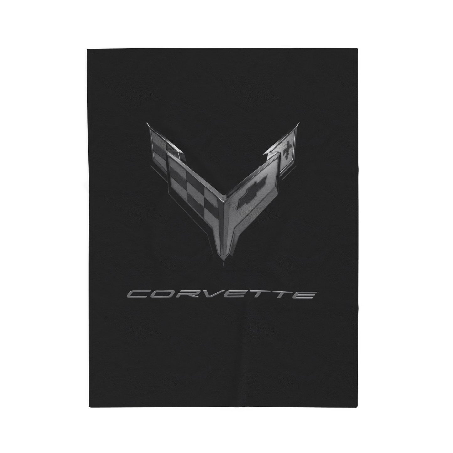 Corvette Blackout Blanket, C8 Corvette Gifts, Soft Blankets, Corvette Logo, Velveteen Blanket, Car Guy Gifts, Car Girl Gifts