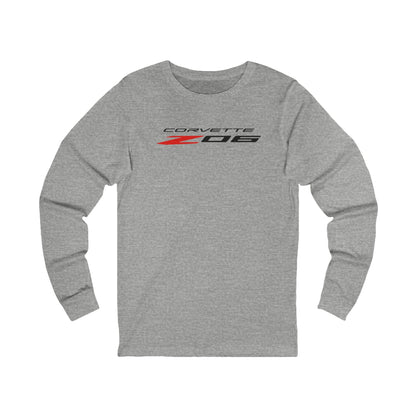 Unisex Corvette Z06 Long Sleeve Tee, Graphic T-Shirt, Gift for Him, Gift for Her, Bella+Canvas, Soft Shirt