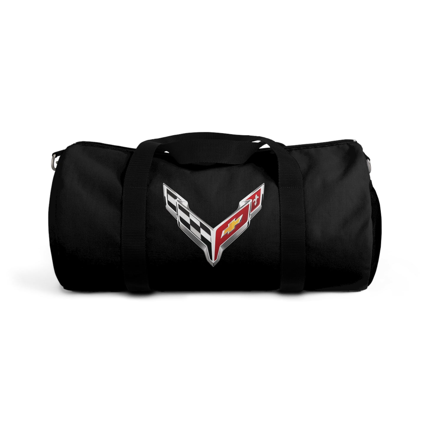 Black Corvette Duffel Bag, C8 Logo, Gym Bag, Travel Bag, Gifts for Car Guys, Gifts for Car Girls, Corvette Merch, Overnight Duffel