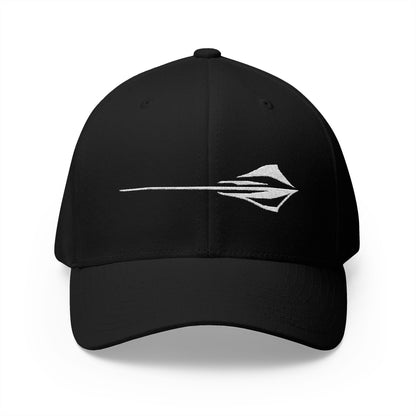 Corvette C8 Stingray Logo Baseball Cap, Flexfit Hat, Unisex, Stretchy Band, Corvette Gear, Embroidery