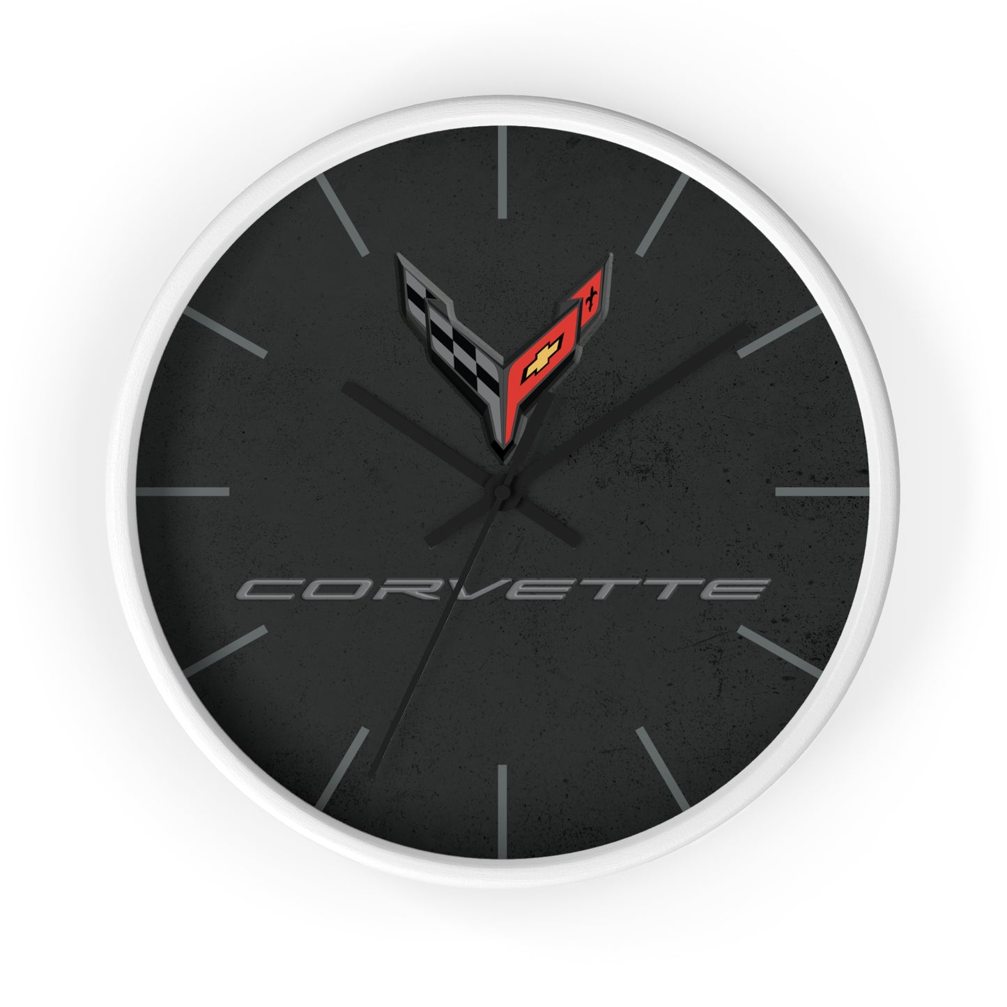 Corvette C8 Wall Clock, Racing Home Decor, Gift for Him, Man Cave Clock, Corvette Merchandise, Mancave Gift, Clocks
