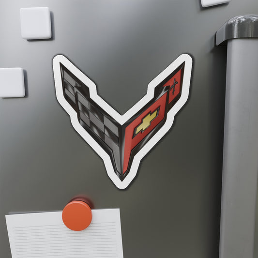 Corvette C8 Die-Cut Magnet, Car Enthusiast Gift, Refrigerator Magnet, Auto Fan Memorabilia, Fridge Magnet, Gift for Him, Gift for Her