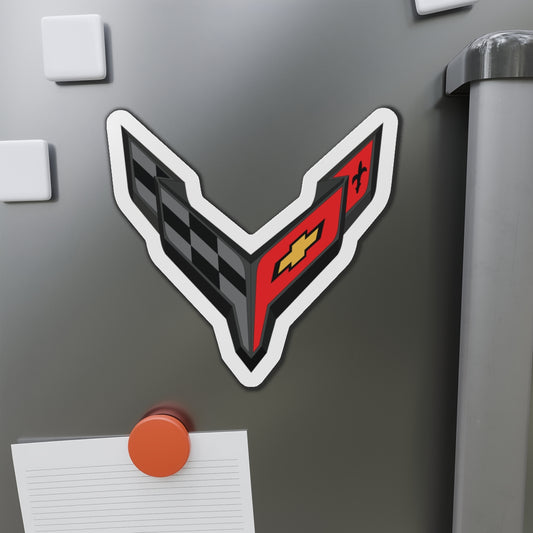 Corvette C8 Die-Cut Magnet, Car Enthusiast Gift, Refrigerator Magnet, Auto Fan Memorabilia, Fridge Magnet, Gift for Him, Gift for Her