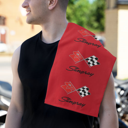 Corvette C3 Shop Towel, Towel for Fans, Rally Towel, Corvette Merch, Gifts for Corvette Owners, Hand Towel, Shop Rag