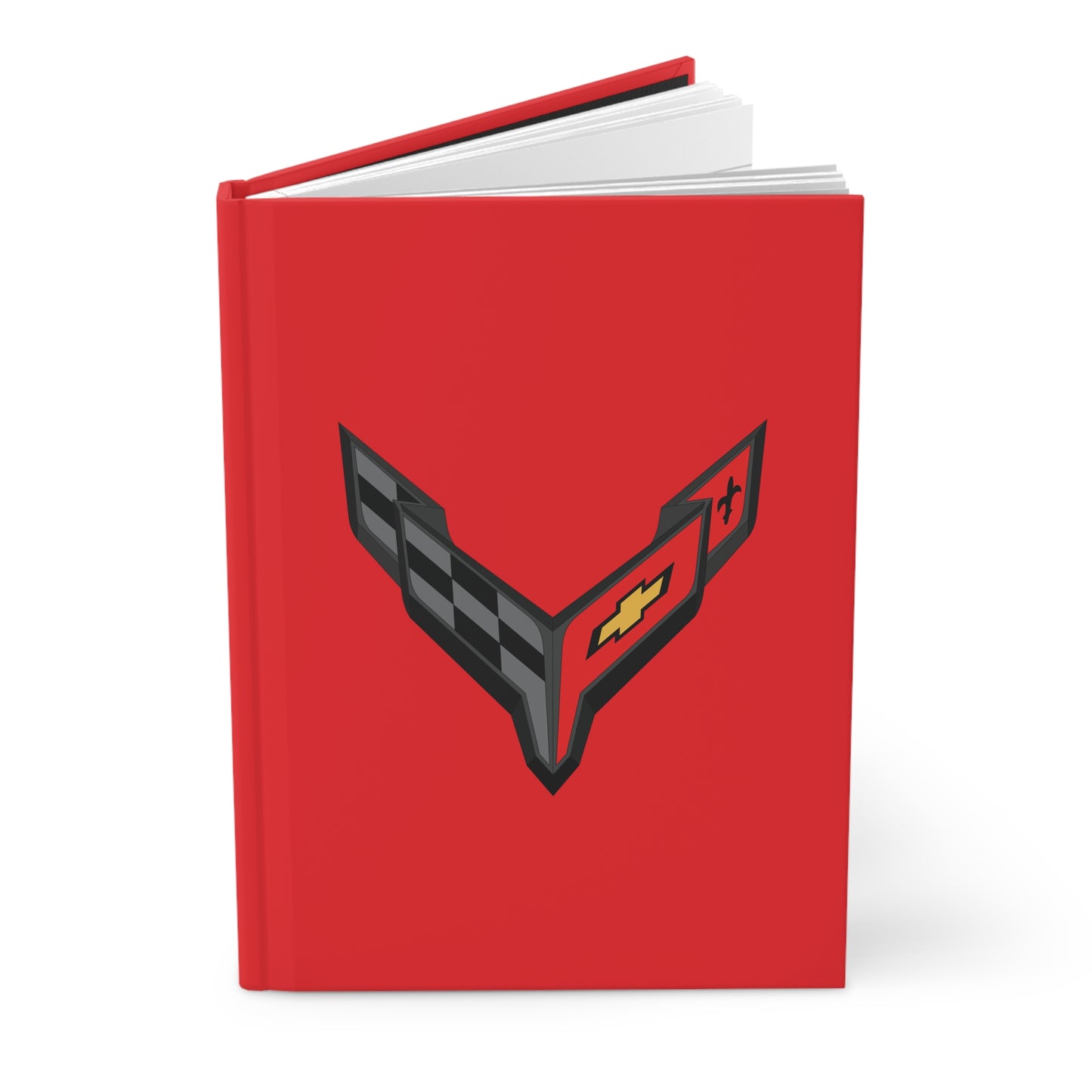 Corvette C8 Hardcover Journal, Writing Notebook, Lined Pages, Daily Journal, Motivational Diary, Notepad, C8 Logo