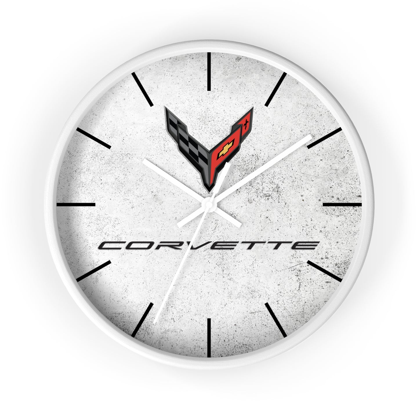 Corvette C8 Wall Clock, Racing Home Decor, Gift for Him, Man Cave Clock, Corvette Merchandise, Mancave Gift, Clocks