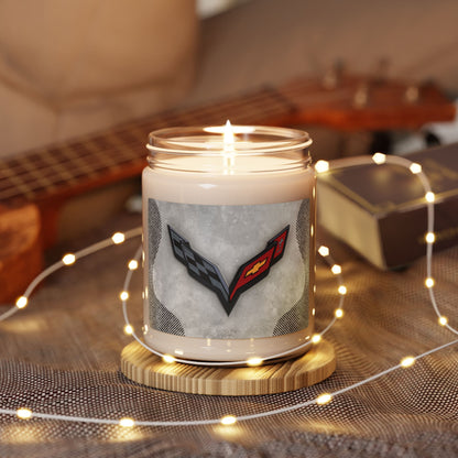 Corvette C7 Logo Scented Soy Candle, 10 Options for Scent, Home Décor, Gifts for Him, Man Cave Candles, Gifts for Car Girls, Corvette Swag
