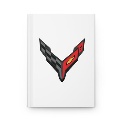 Corvette C8 Hardcover Journal, Writing Notebook, Lined Pages, Daily Journal, Motivational Diary, Notepad, C8 Logo