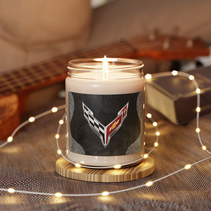 Corvette C8 Logo Scented Soy Candle, 10 Options for Scent, Home Décor, Gifts for Him, Man Cave Candles, Gifts for Car Girls, Corvette Swag
