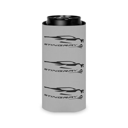 Corvette Stingray Can Coozie, Regular or Slim, Beer and Soda Coozie, Race Day Beverage Holder, Car Enthusiast Gift, Party Favor, Tailgate