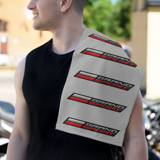 Corvette Grand Sport Shop Towel, Towel for Fans, Rally Towel, Corvette Merch, Gifts for Corvette Owners, Hand Towel, Shop Rag