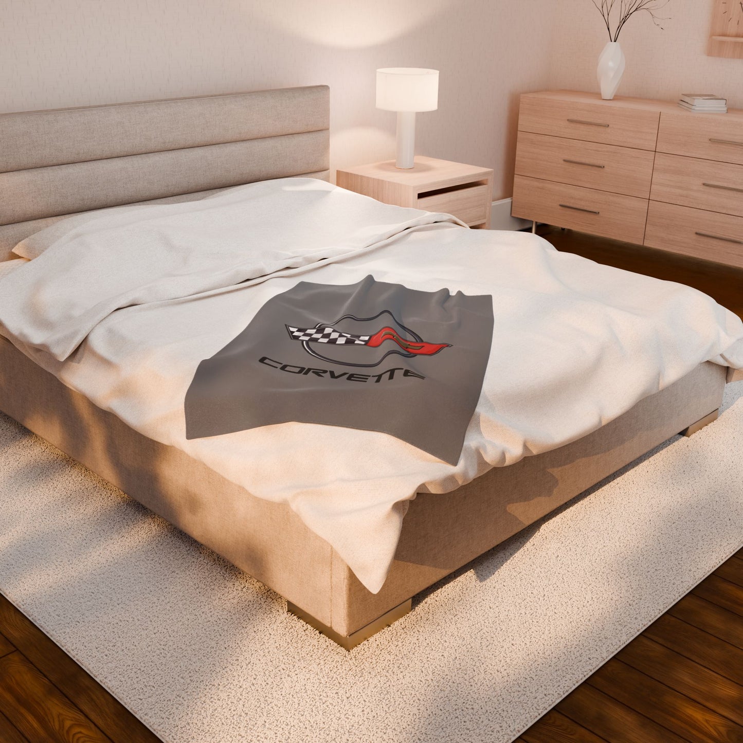 Corvette C4 Blanket, C4 Logo, Soft Blankets, Corvette Logo, Velveteen Blanket, Car Guy Gifts, Car Girl Gifts