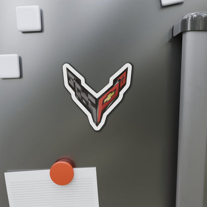Corvette C8 Die-Cut Magnet, Car Enthusiast Gift, Refrigerator Magnet, Auto Fan Memorabilia, Fridge Magnet, Gift for Him, Gift for Her