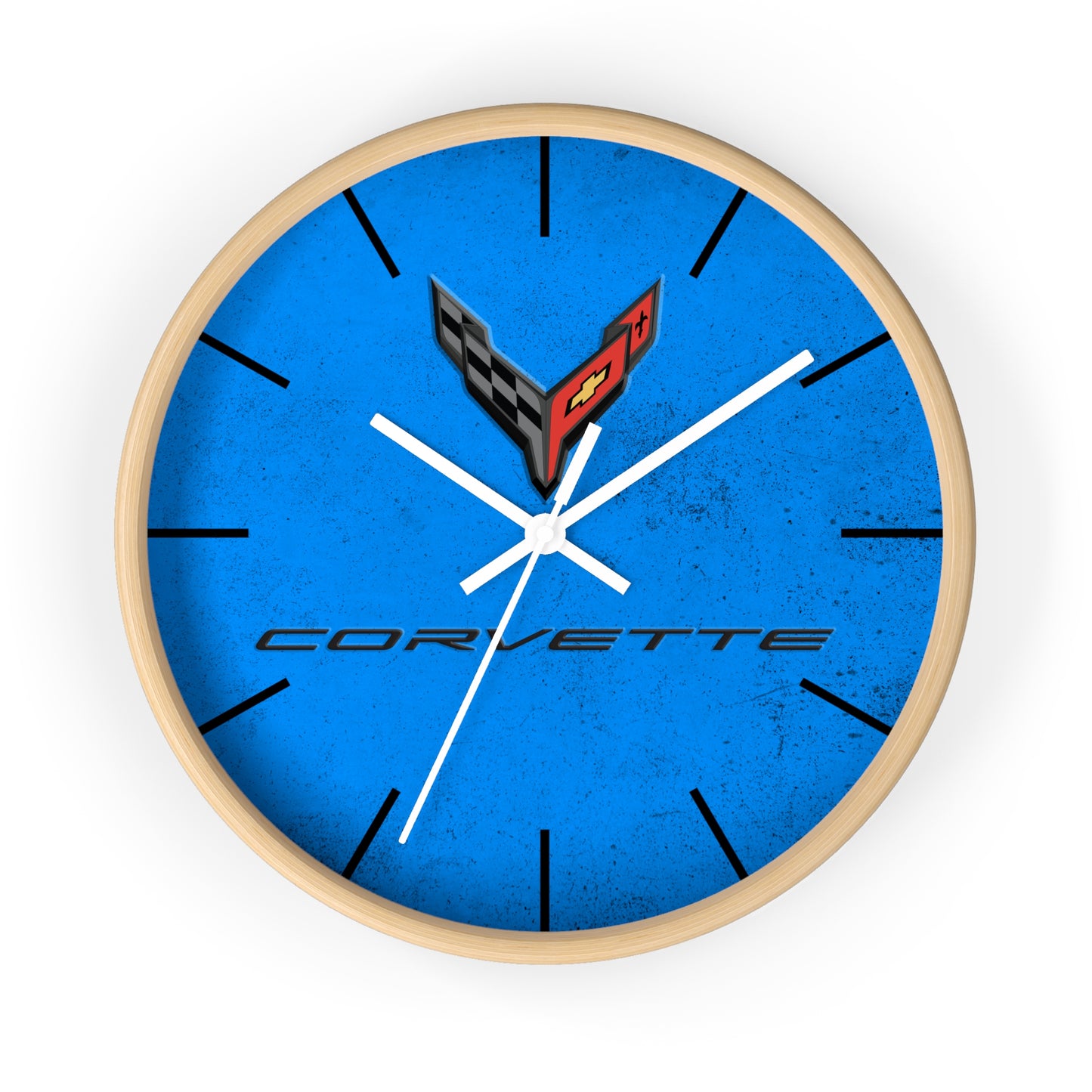Corvette C8 Wall Clock, Racing Home Decor, Gift for Him, Man Cave Clock, Corvette Merchandise, Mancave Gift, Clocks
