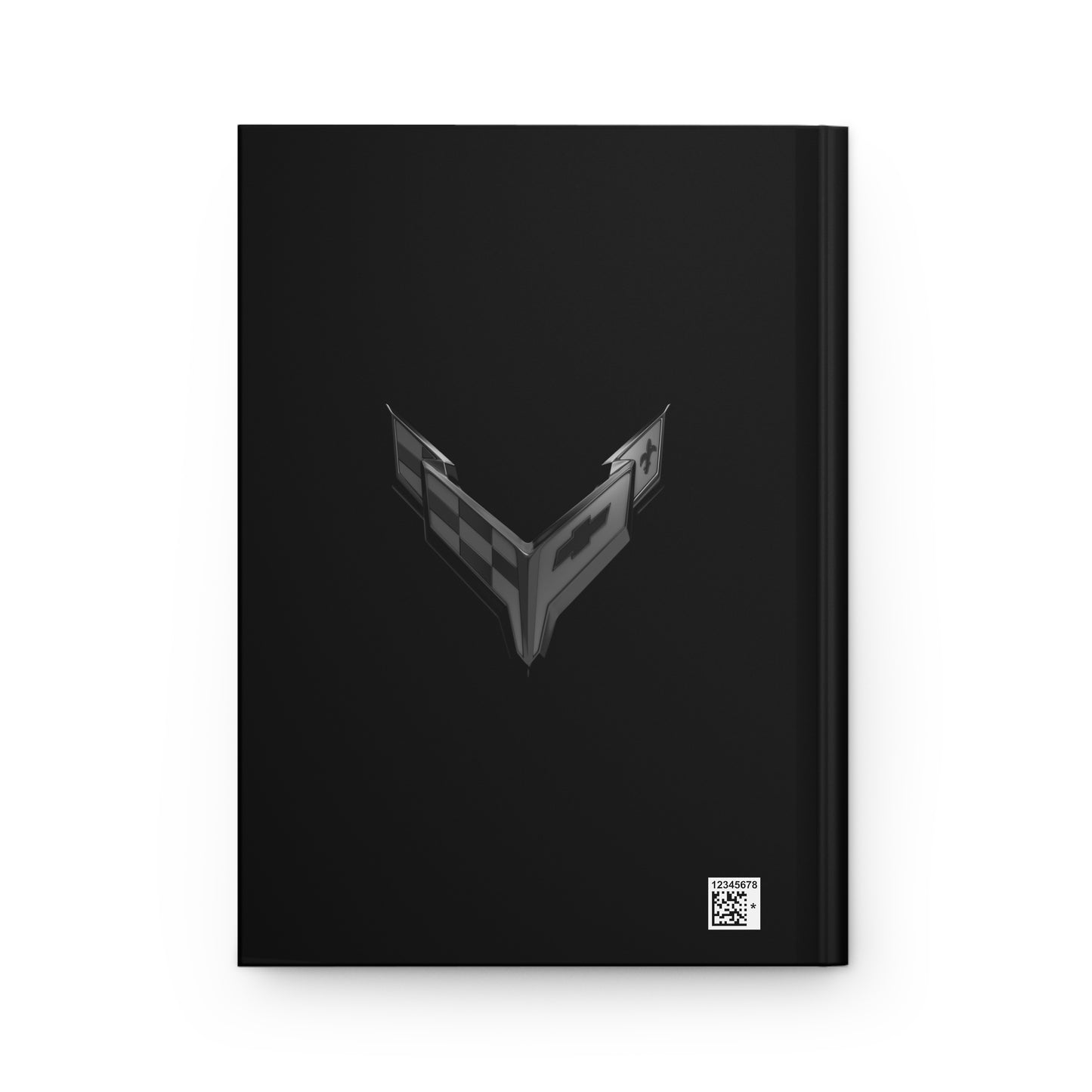 Corvette C8 Blackout Emblem Hardcover Journal, Writing Notebook, Lined Pages, Daily Journal, Motivational Diary, Notepad, C8 Logo