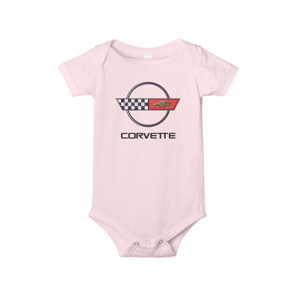 Corvette C4 Baby Onesie, Baby Clothing, Baby Shower Gift, Bella and Canvas Brand, Soft Fabric, Infant Clothes