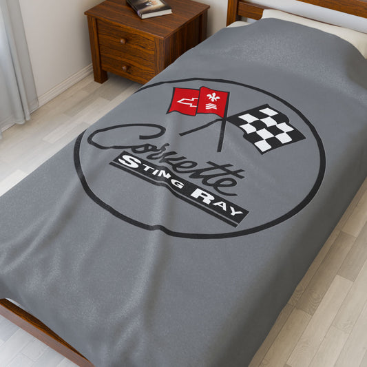 Corvette C2 Blanket, C2 Logo, Soft Blankets, Corvette Logo, Velveteen Blanket, Car Guy Gifts, Car Girl Gifts