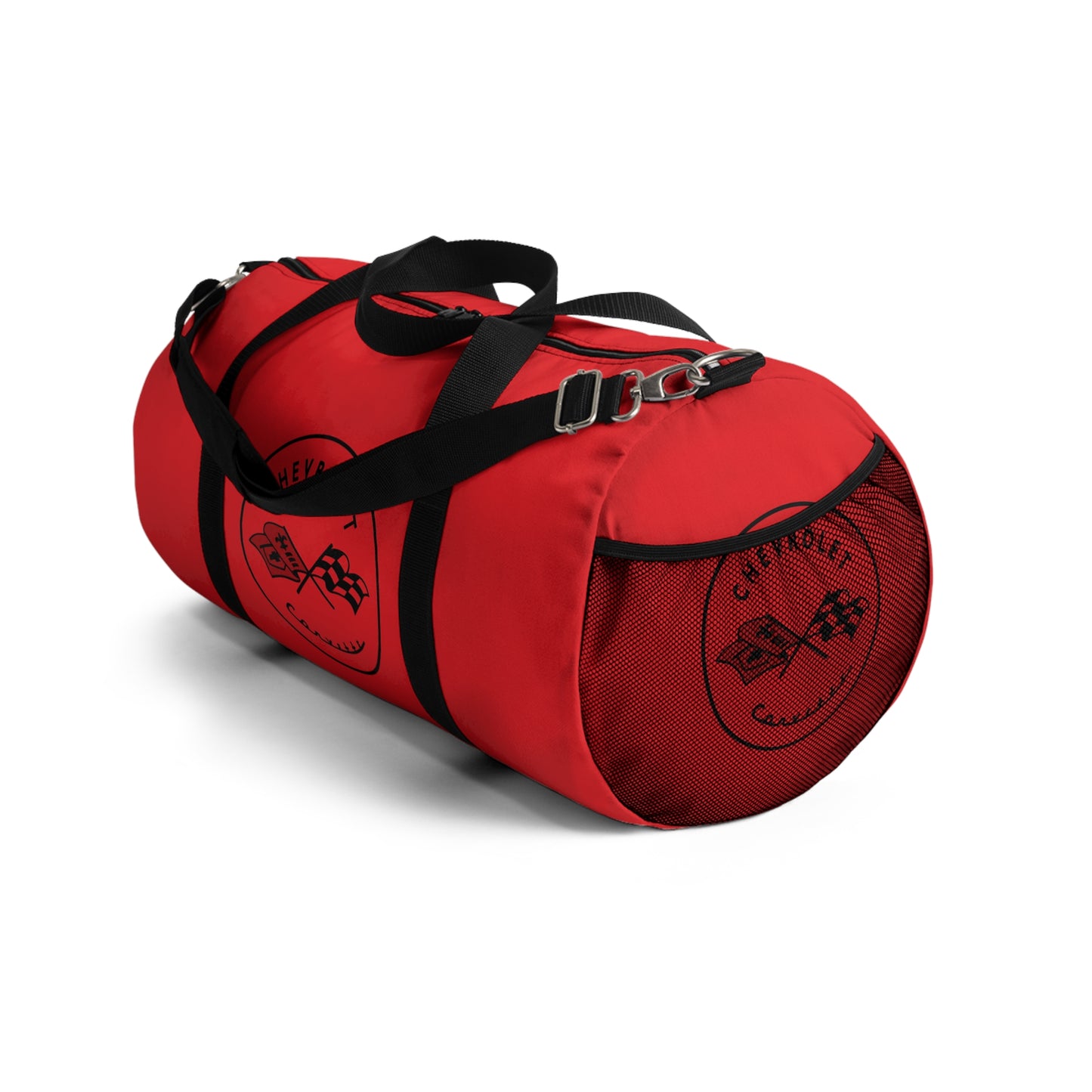Corvette C1 Red Duffel Bag, C1 Logo, Gym Bag, Travel Bag, Gifts for Car Guys, Gifts for Car Girls, Corvette Merch, Overnight Duffel