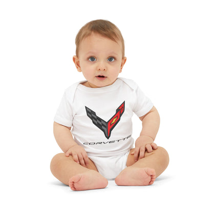 Corvette C8 Baby Onesie, Baby Clothing, Baby Shower Gift, Bella and Canvas Brand, Soft Fabric, Infant Clothes
