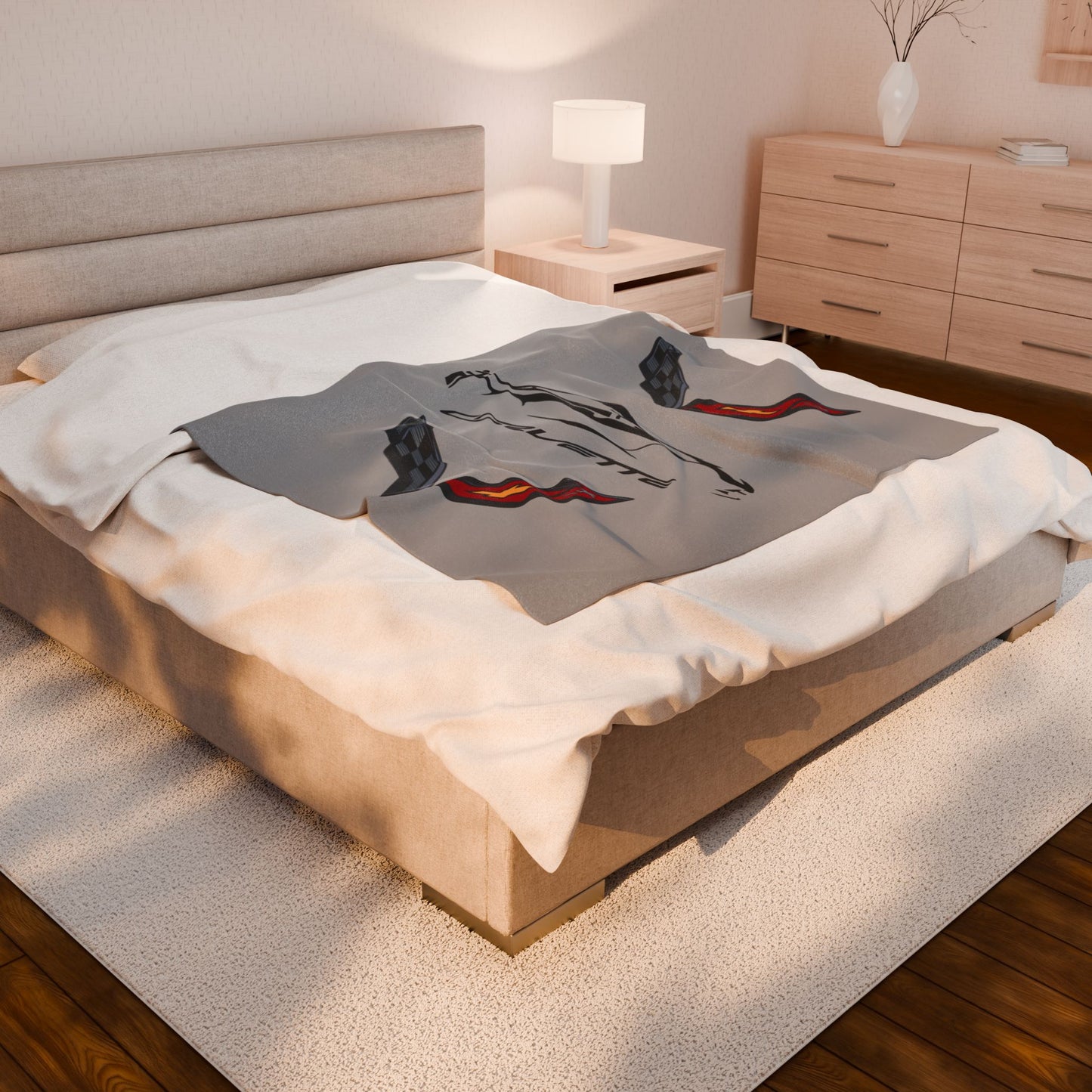 C7 Blanket, C7 Logo, Soft Blankets, Corvette Logo, Velveteen Blanket, Car Guy Gifts, Car Girl Gifts