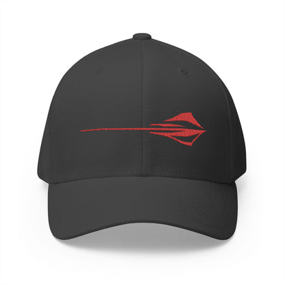 Corvette C8 Stingray Logo Baseball Cap, Flexfit Hat, Unisex, Stretchy Band, Corvette Gear, Embroidery