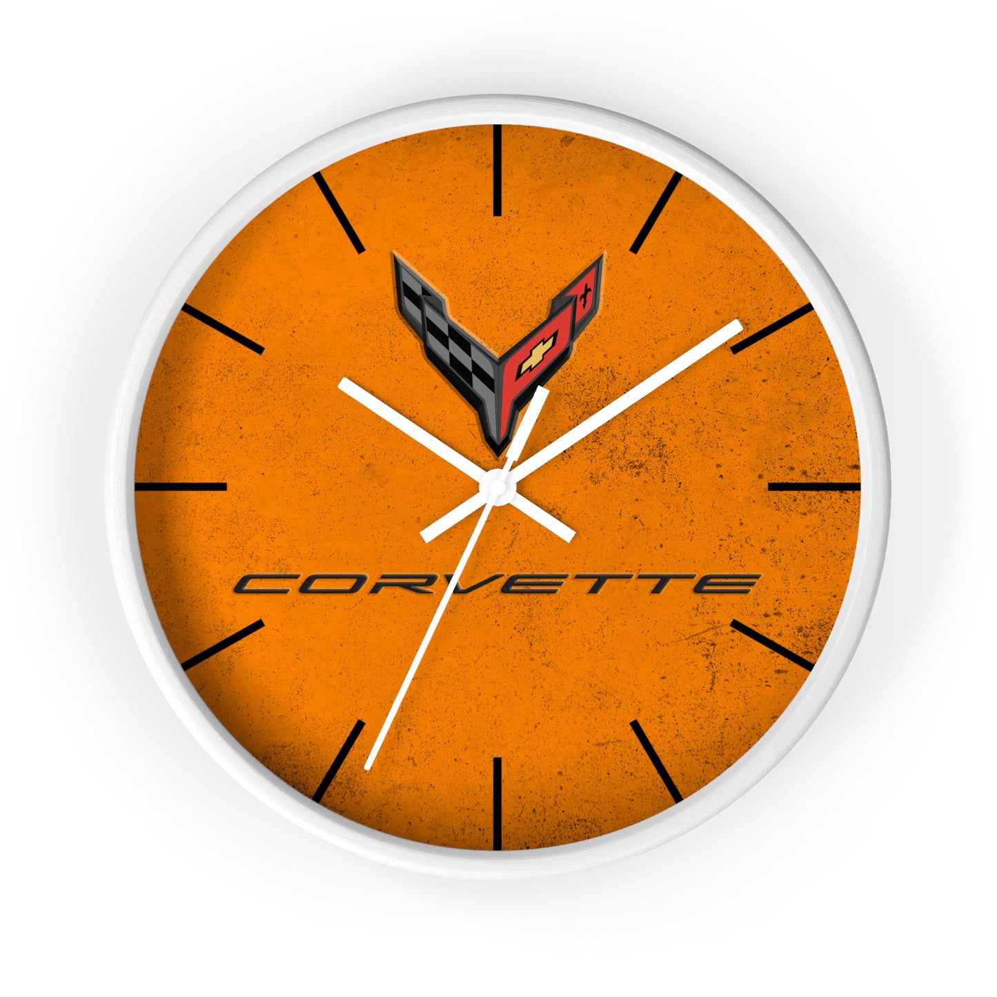 Corvette C8 Wall Clock, Racing Home Decor, Gift for Him, Man Cave Clock, Corvette Merchandise, Mancave Gift, Clocks