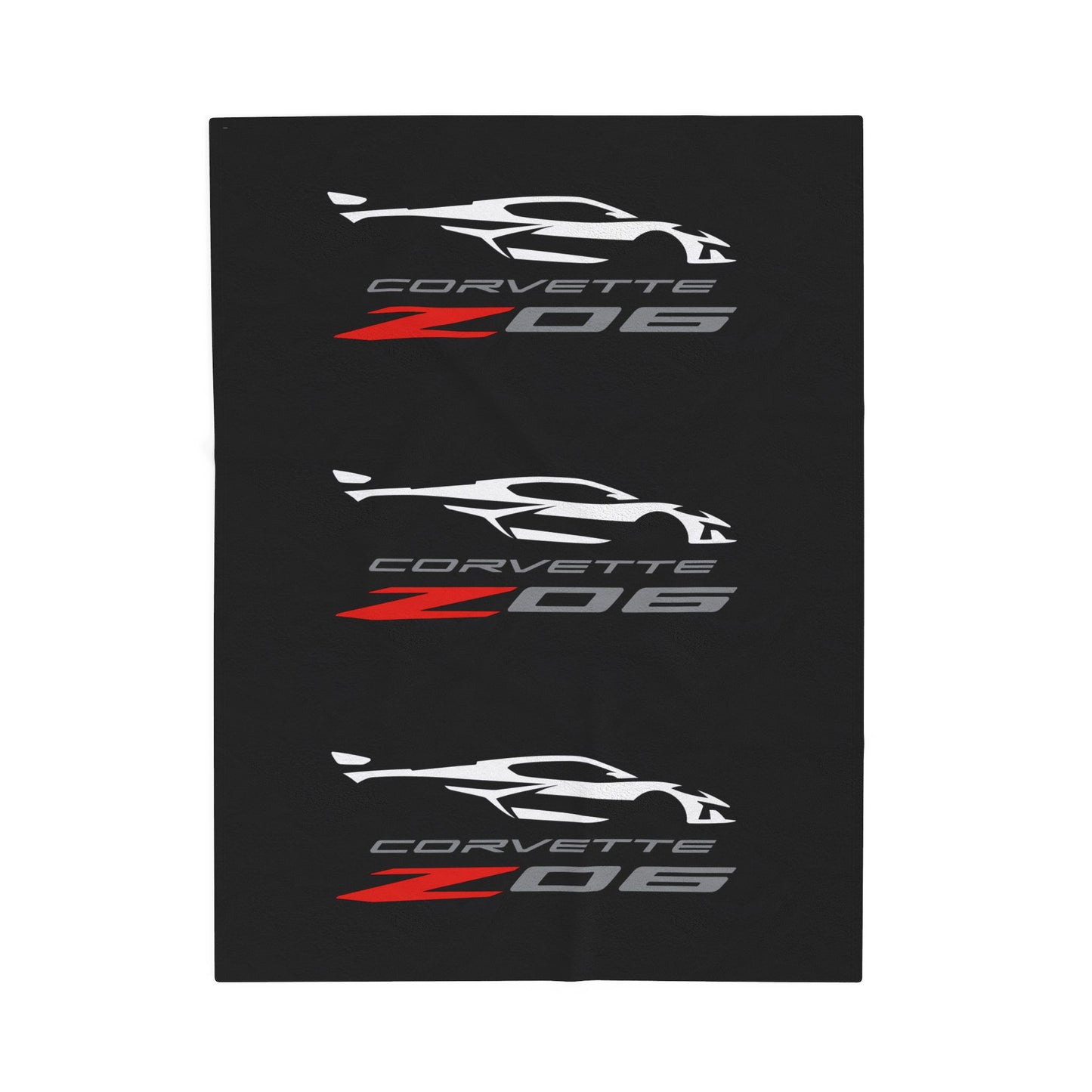 Corvette Z06 Blanket, Z06 Corvette Gifts, Soft Blankets, Corvette Logo, Velveteen Blanket, Car Guy Gifts, Car Girl Gifts