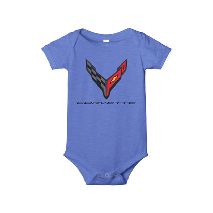 Corvette C8 Baby Onesie, Baby Clothing, Baby Shower Gift, Bella and Canvas Brand, Soft Fabric, Infant Clothes
