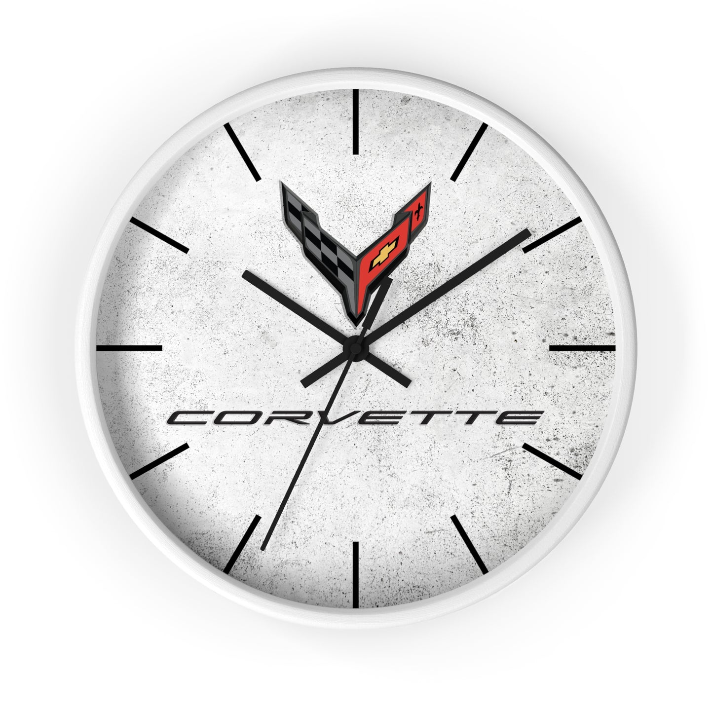 Corvette C8 Wall Clock, Racing Home Decor, Gift for Him, Man Cave Clock, Corvette Merchandise, Mancave Gift, Clocks