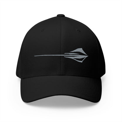 Corvette C8 Stingray Logo Baseball Cap, Flexfit Hat, Unisex, Stretchy Band, Corvette Gear, Embroidery