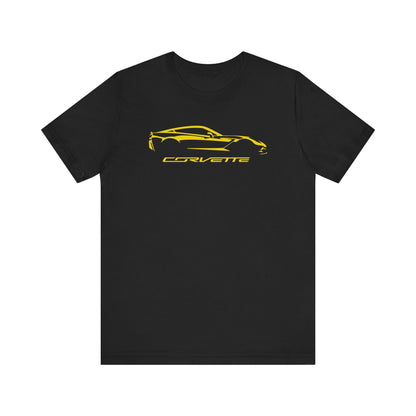 Corvette C7 Silhouette T-Shirt, Bella and Canvas T-Shirt, Corvette Apparel, Graphic Tee, Soft T-Shirt, Unisex T-Shirt, Raceday Gear