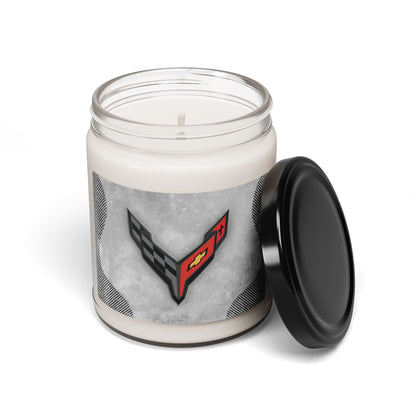 Corvette C8 Logo Scented Soy Candle, 10 Options for Scent, Home Décor, Gifts for Him, Man Cave Candles, Gifts for Car Girls, Corvette Swag
