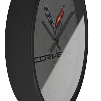 Corvette C7 Wall Clock, Racing Home Decor, Gift for Him, Man Cave Clock , Corvette Merchandise, Mancave Gift, Clocks