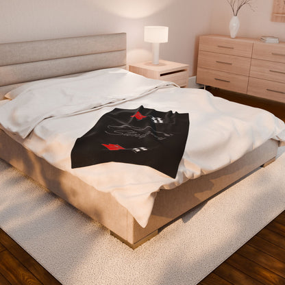 Corvette C3 Stingray Custom Illustrated Blanket, Soft Blankets, Corvette Logo, Velveteen Blanket, Car Guy Gifts, Car Girl Gifts