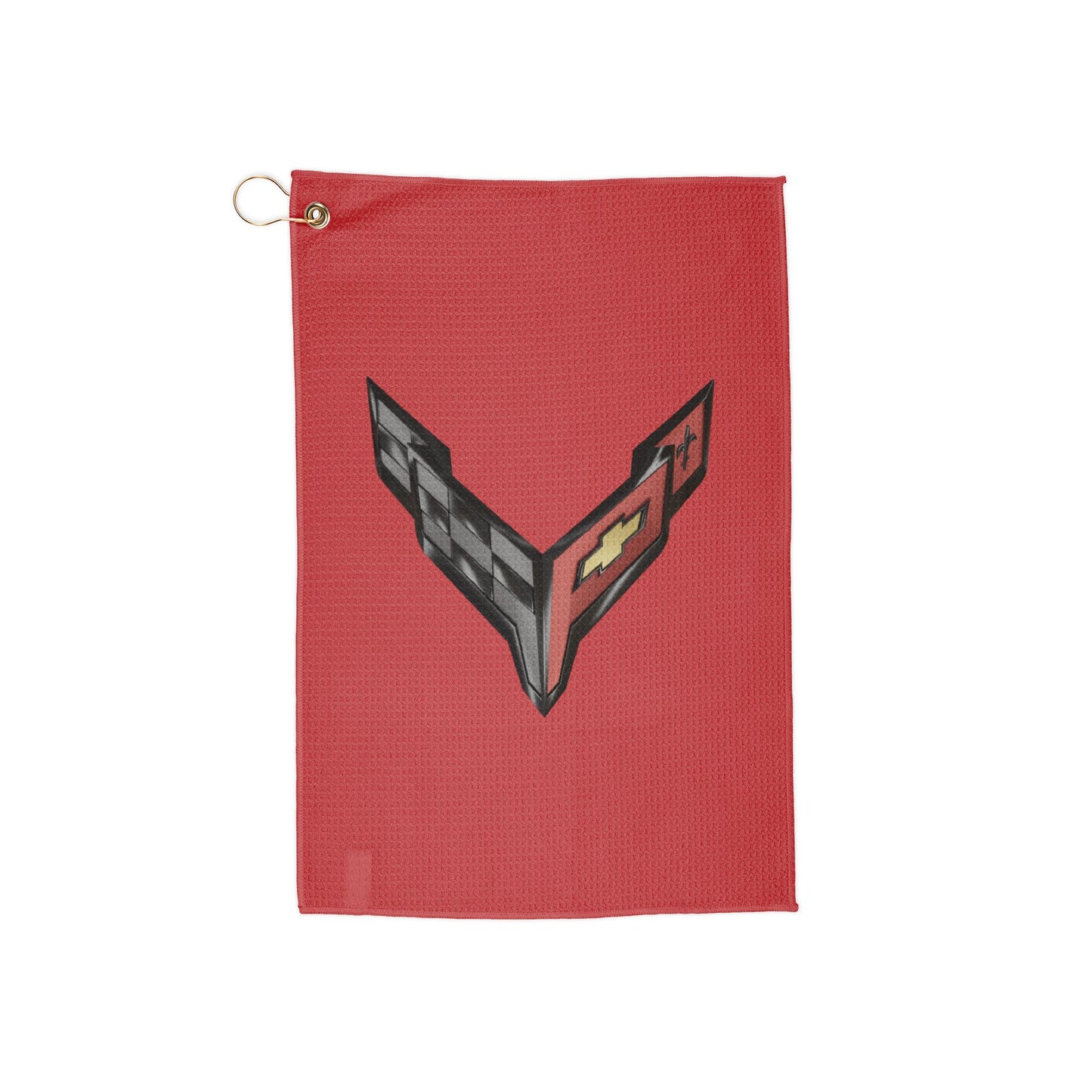 Corvette C8 Golf Towels, Golf Accessories, Sporty Towels for Golf Outings, Gift for Golf Lovers, C8 Logo, C8 Emblem, Club Towel