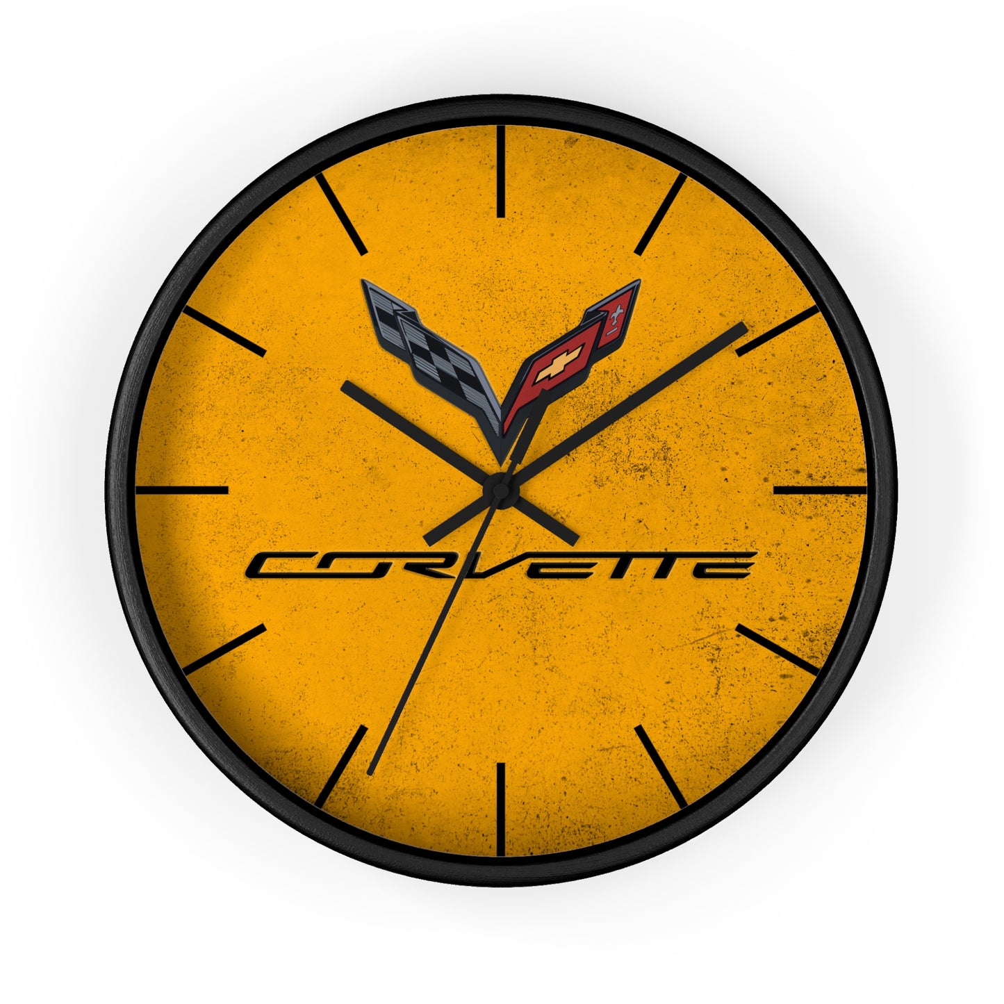 Corvette C7 Wall Clock, Racing Home Decor, Gift for Him, Man Cave Clock, Corvette Merchandise, Mancave Gift, Clocks