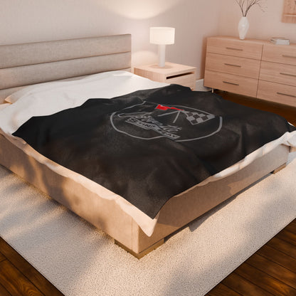 Corvette C2 Blanket, C2 Logo, Soft Blankets, Corvette Logo, Velveteen Blanket, Car Guy Gifts, Car Girl Gifts