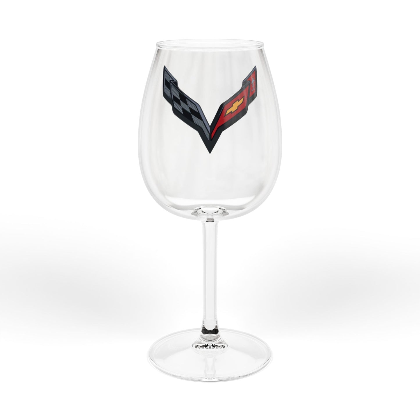 Corvette C7 Emblem Wine Glass