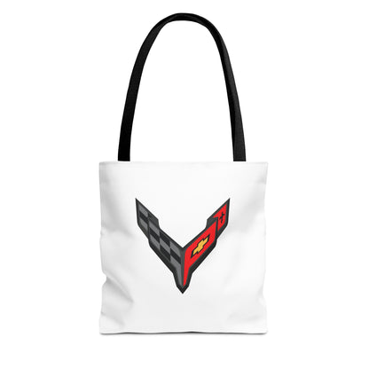 Corvette C8 Tote Bag, Corvette Polyester Bag, Shoulder Bag, Bag with Straps, Gifts for Car Guys, Gifts for Car Girls, Car Meet Carry On