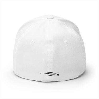Corvette E-RAY Baseball Cap, Flexfit Hat, Stretchy Band, Black Hat, Corvette Gear, Embroidery
