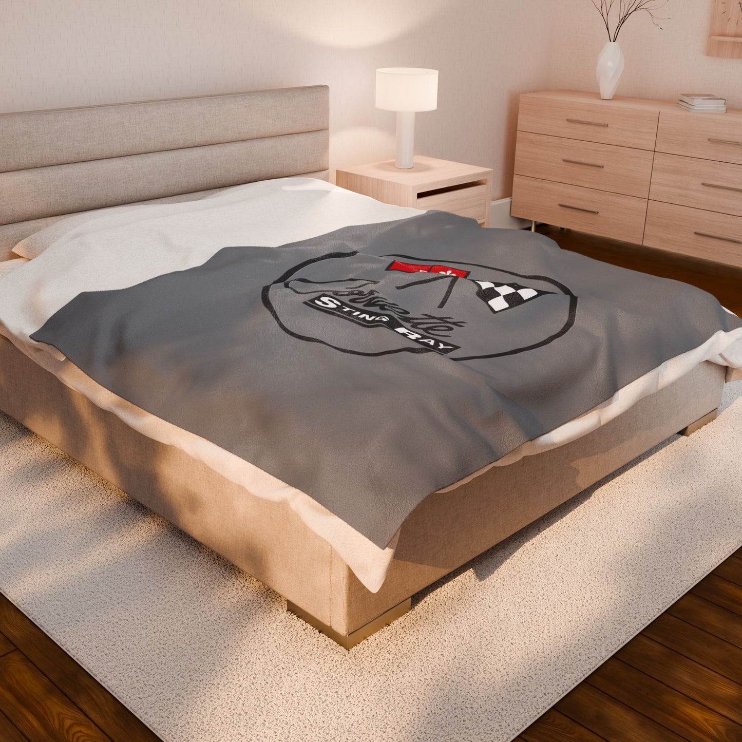 Corvette C2 Blanket, C2 Logo, Soft Blankets, Corvette Logo, Velveteen Blanket, Car Guy Gifts, Car Girl Gifts