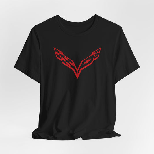 Devin  - Special Order - Black T-Shirt, Red C7 Logo