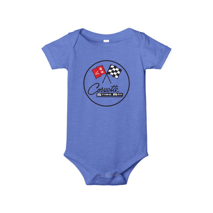Corvette C2 Baby Onesie, Baby Clothing, Baby Shower Gift, Bella and Canvas Brand, Soft Fabric, Infant Clothes