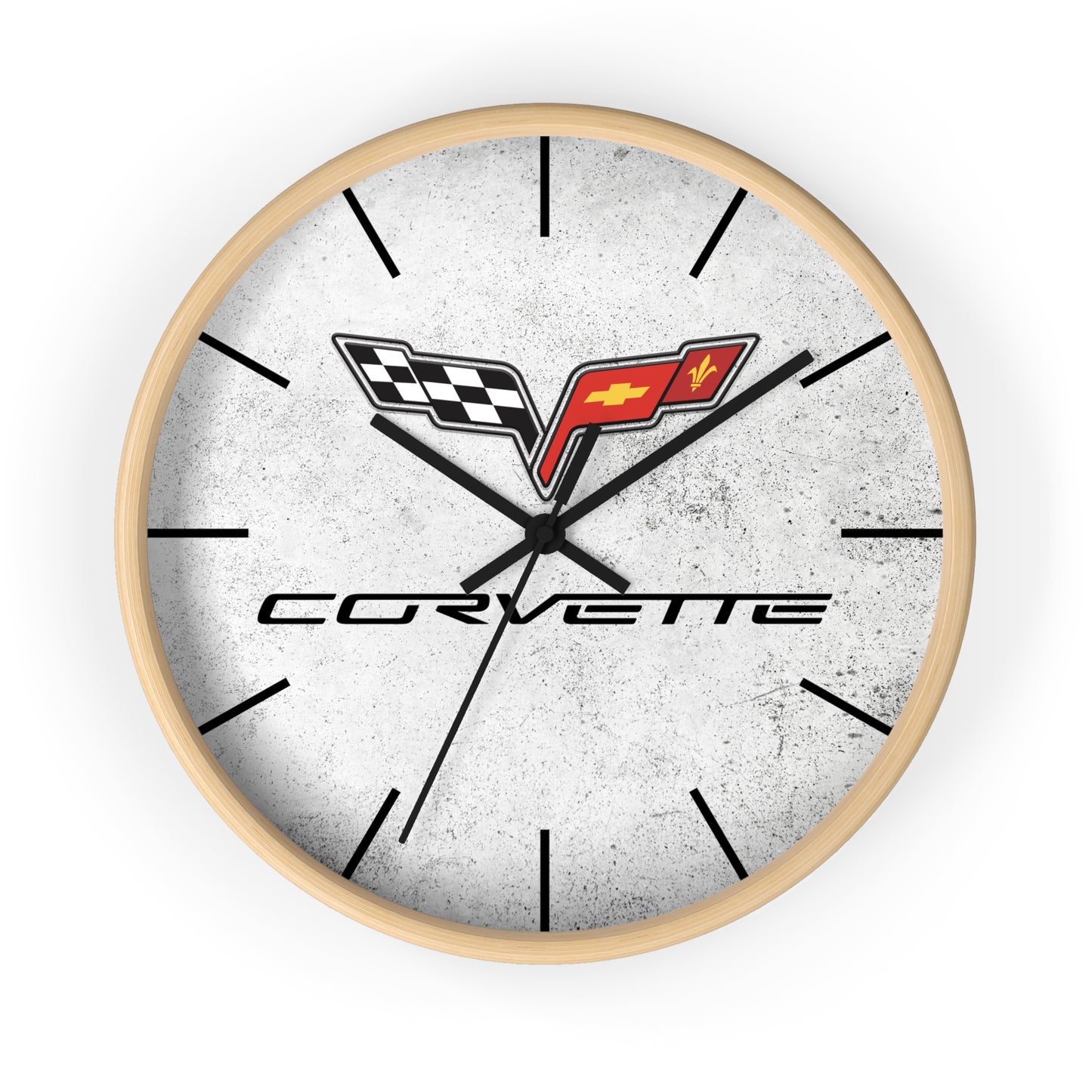 Corvette C6 Wall Clock, Racing Home Decor, Gift for Him, Man Cave Clock, Corvette Merchandise, Mancave Gift, Clocks