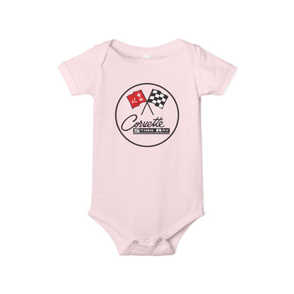 Corvette C2 Baby Onesie, Baby Clothing, Baby Shower Gift, Bella and Canvas Brand, Soft Fabric, Infant Clothes