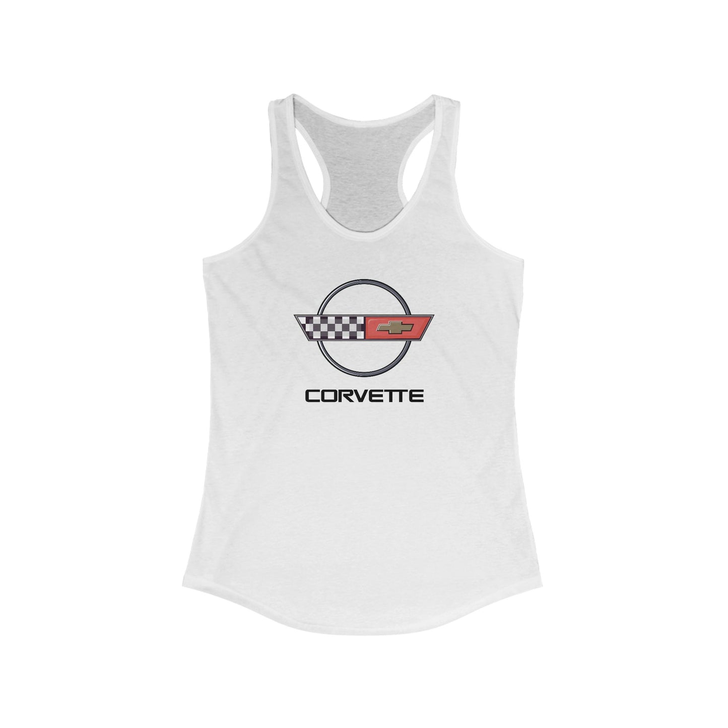 Corvette C4 Women's Racerback Tank Top, Gifts for Car Girls, Summer Top, Fitness Tank, Raceday Gear, Corvette Shirt